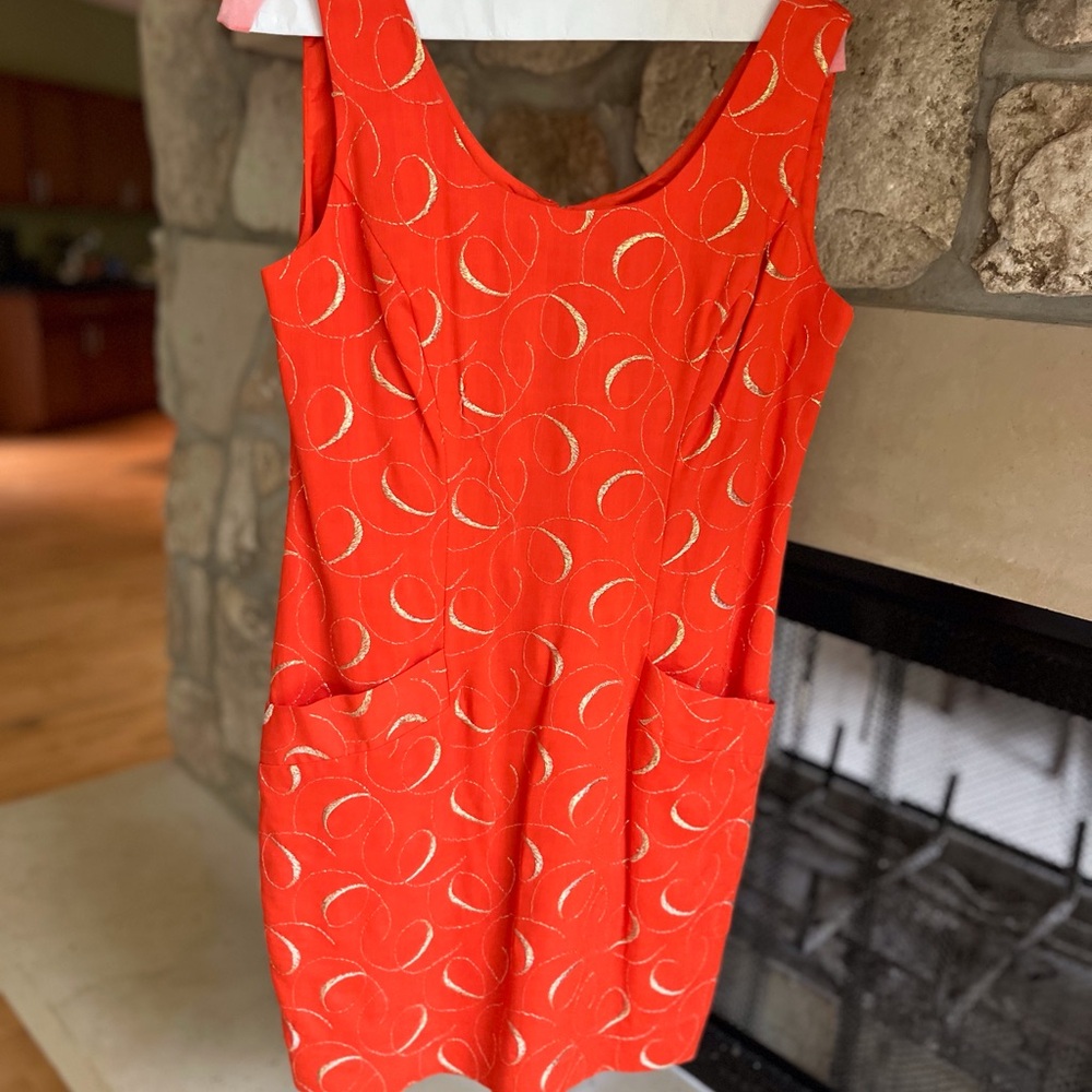 Jessica Howard Vibrant Orange Dress
